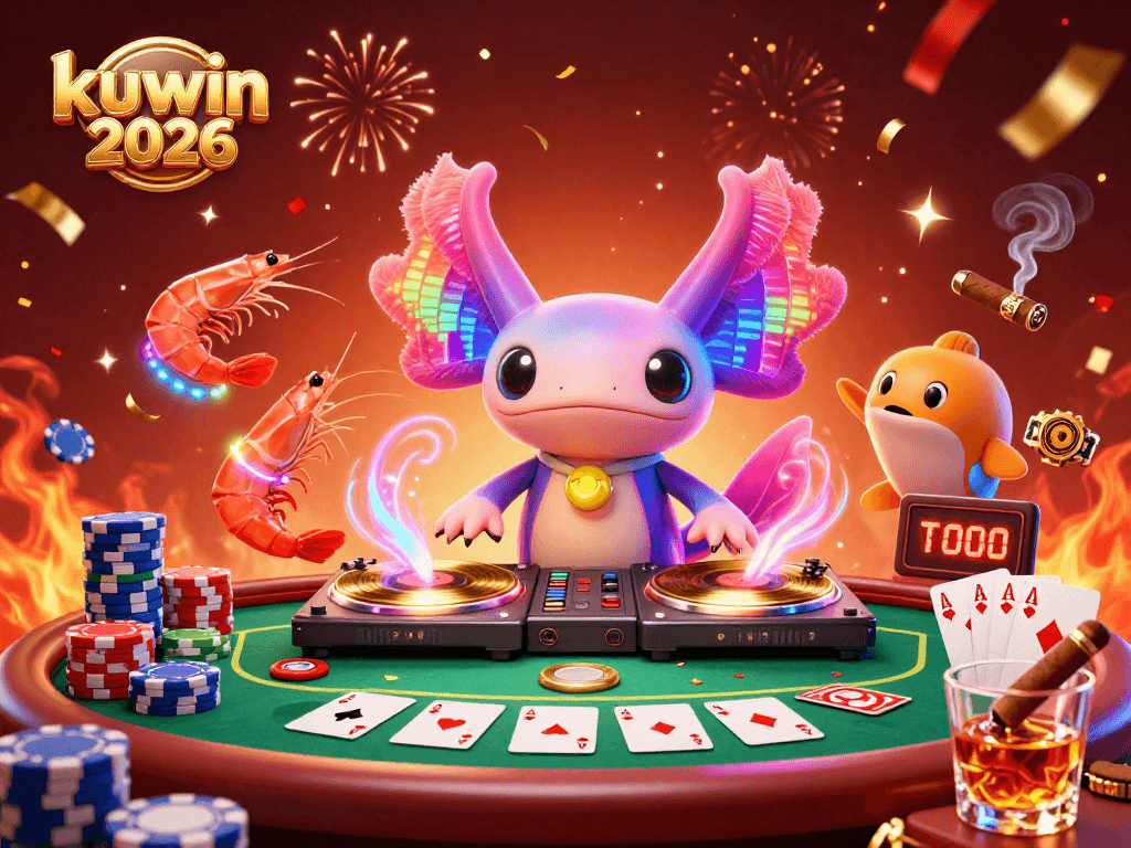 Experience the excitement of kuwin 2026 at a vibrant underwater casino party with dynamic gaming elements.