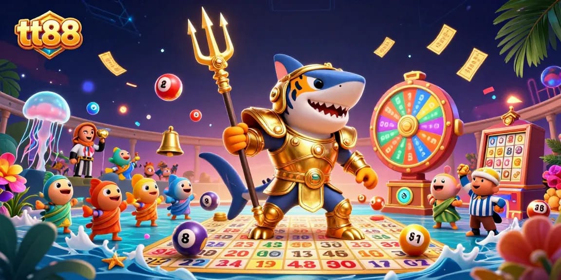 Engage in the world of tt88 while diving into an underwater casino arena filled with exciting game elements.