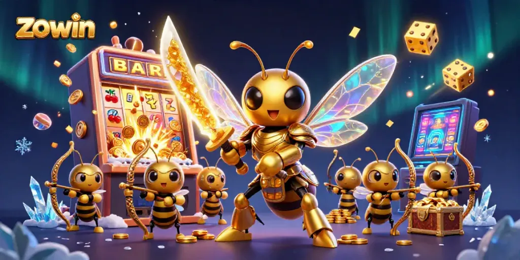Experience the excitement of zo win with vibrant characters, casino games, and a jackpot explosion in this dynamic 3D scene.