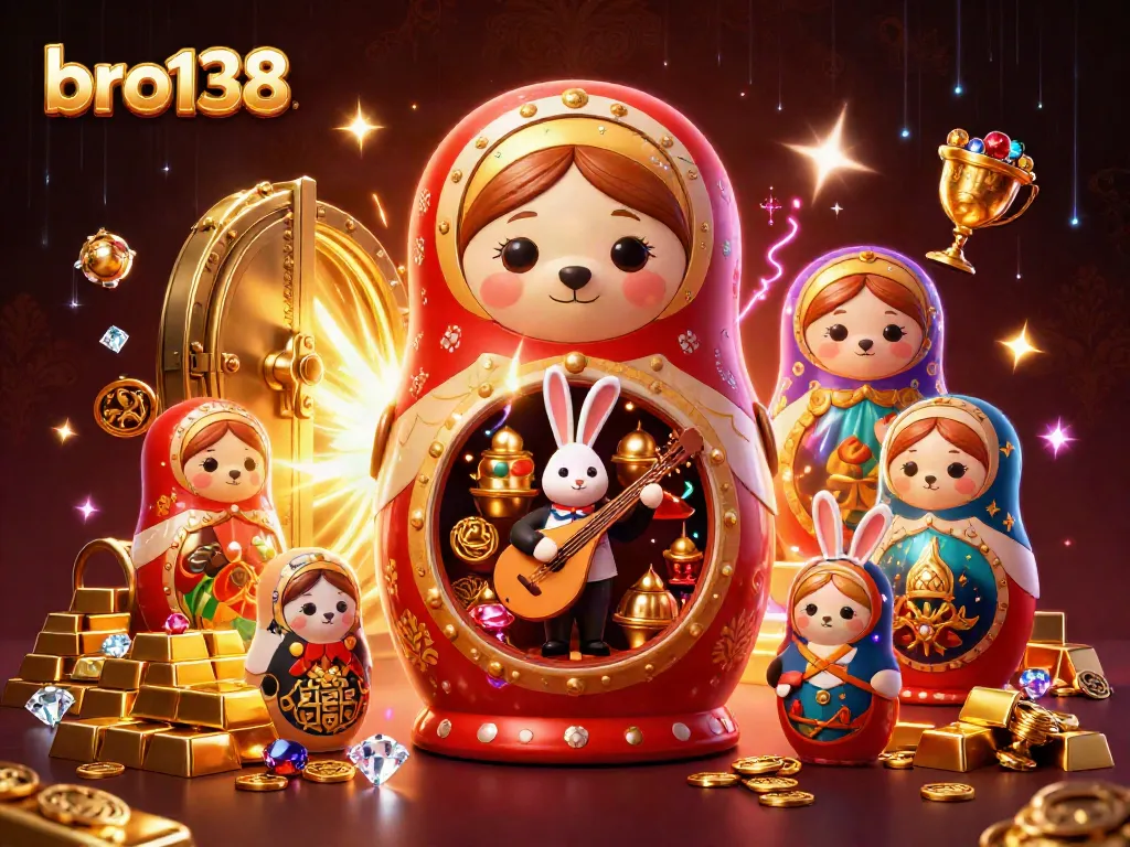 Join the fun at bro138 with lively characters and festive casino elements for an exciting gaming experience.