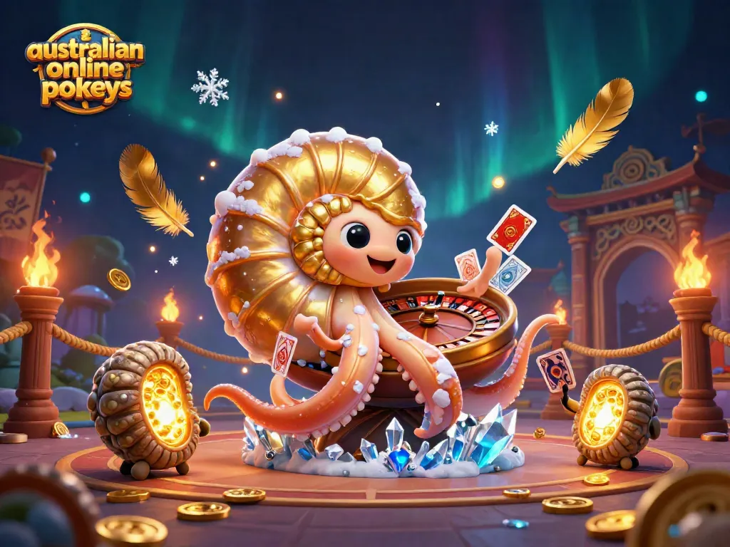 Spin the reels of australian online pokies with a giant nautilus roulette wheel and glowing ammonite companions.