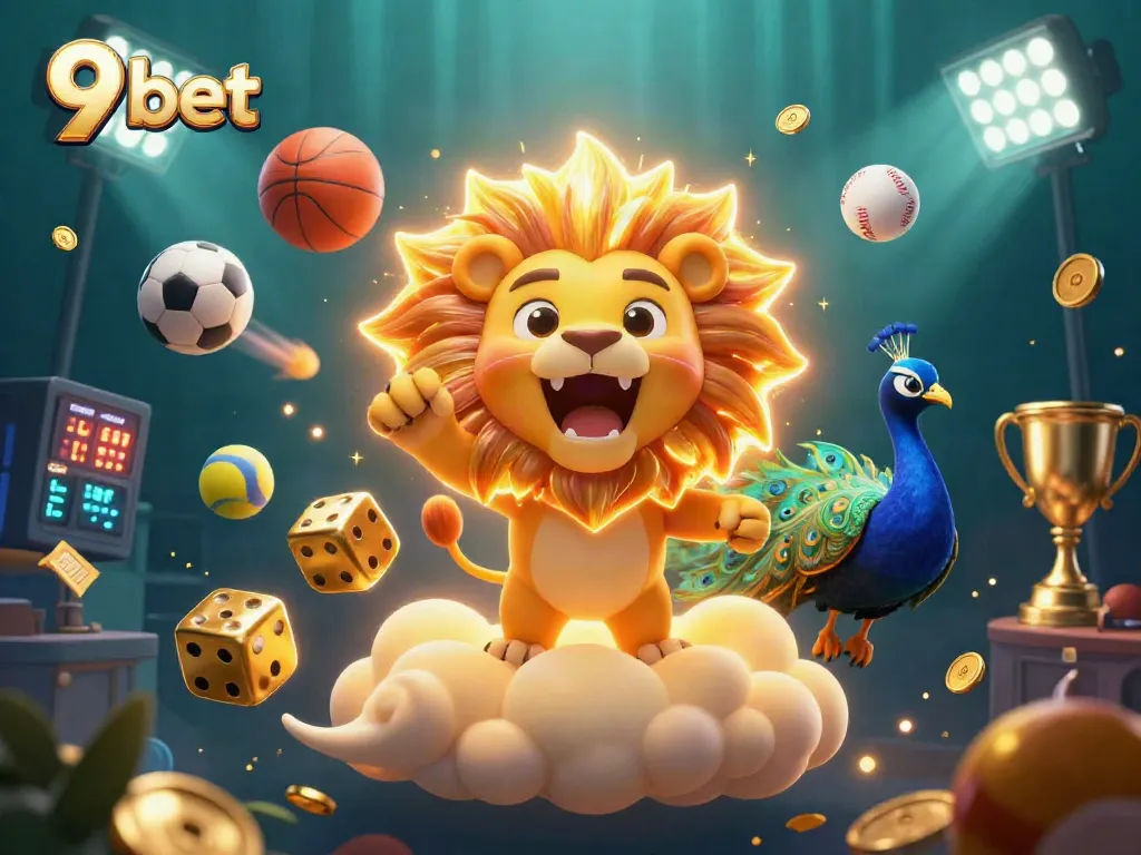 Engage with the thrilling 9 bet experience amidst dynamic casino elements and vibrant sports action.