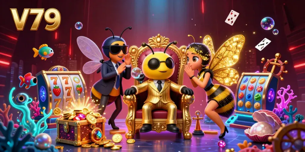 Engage with V79's online gaming experience featuring dynamic characters and captivating casino elements.