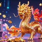 Play exciting casino games at SHBET800 with colorful elements in a vibrant 3D scene.