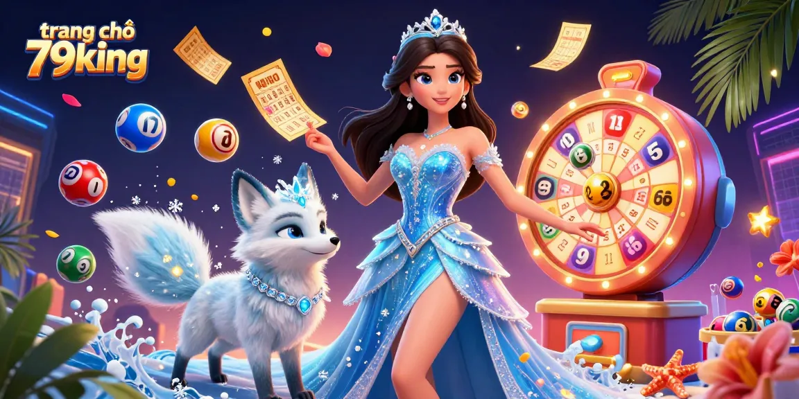 Engage with winning opportunities at trang chủ 79king in a vibrant 3D casino scene featuring lottery elements.