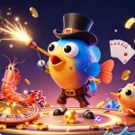 Experience the thrills of sc88 with vibrant cartoon characters and rich casino elements in a dynamic gambling scene.
