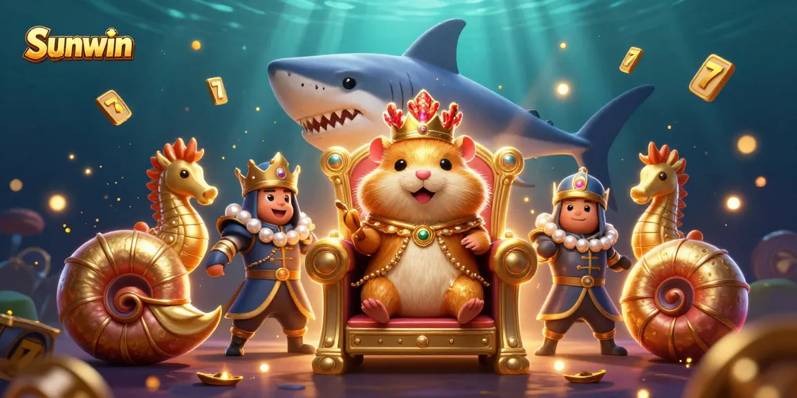 Win big with Sunwin as the golden hamster king rules over dynamic slots action.