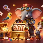 Engage in thrilling gameplay at kuwin co2 with a vibrant steampunk slot machine scene.