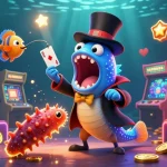 Engage with vin88's vibrant casino scene featuring animated sea creatures and dynamic gaming elements.