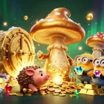 Engage in the vibrant magic of 98win, unlocking treasures with enchanted gold in this dynamic casino scene.