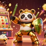 Experience thrilling wins with GGWIN in a vibrant 3D casino battle scene featuring dynamic game elements.