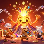 Experience 3BET's vibrant game world with treasures and winning strategies in a thrilling betting scene.