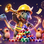 Experience festive gambling excitement with TG88 featuring a vibrant casino scene.