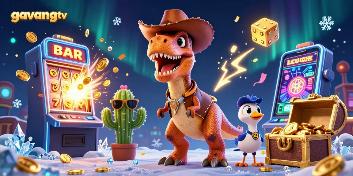 Experience thrilling gameplay with gavangtv's animated casino action scene featuring jackpot celebrations.