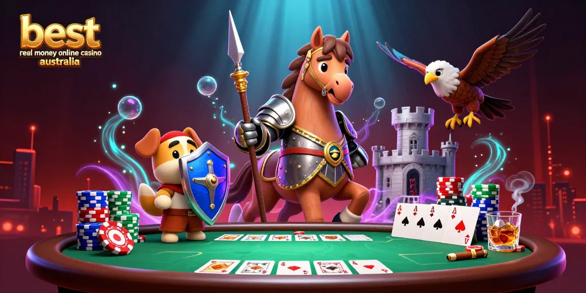 Engage with the best real money online casino Australia featuring knights and poker adventures
