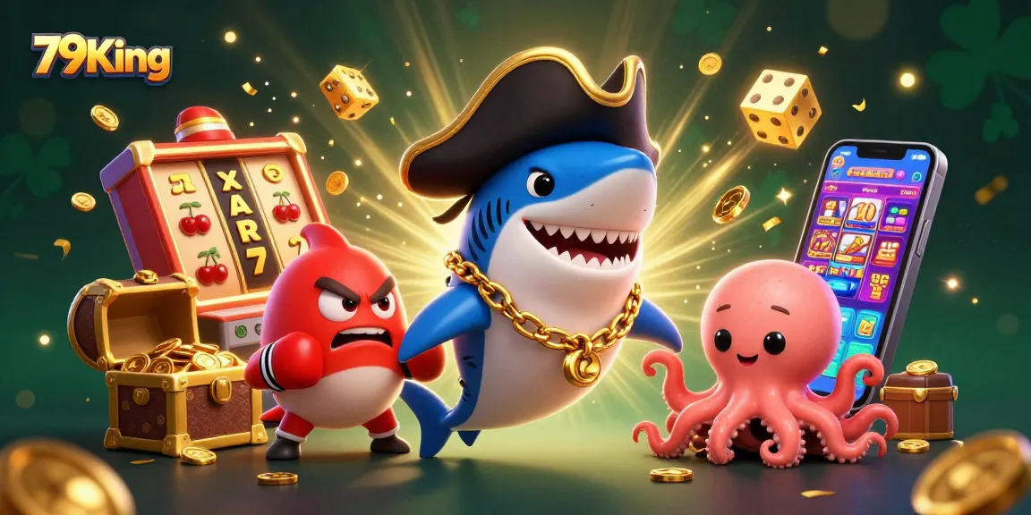 Experience exciting gambling at 79King with vibrant 3D casino characters and games.
