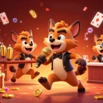 Spin to win big at 6623’s comedy casino club with hyenas and vibrant game elements.