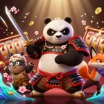 Engage with the vibrant and dynamic go8s casino experience in a 3D illustration filled with gaming elements and characters.