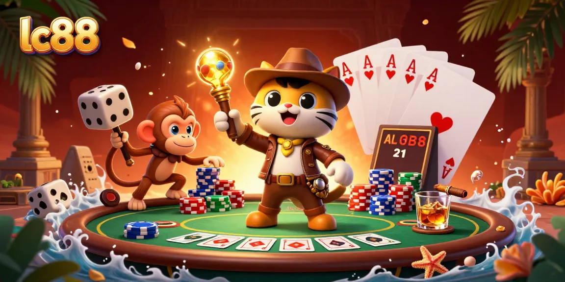 Discover winning strategies at lc88 with vibrant casino elements and engaging characters.