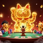 Experience thrilling gameplay at nk88 with dynamic casino features and a vibrant lucky cat.