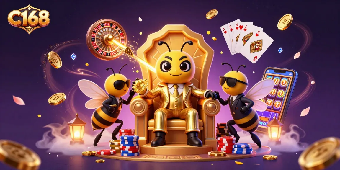 C168 players spinning the roulette wheel and collecting golden coins in a vibrant casino scene.