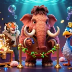 Engage with thrilling CM88 gambling adventures featuring vibrant underwater elements and dynamic casino characters.