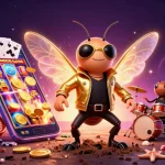Experience the excitement of mm88's vibrant casino world with a lively rock star scene!