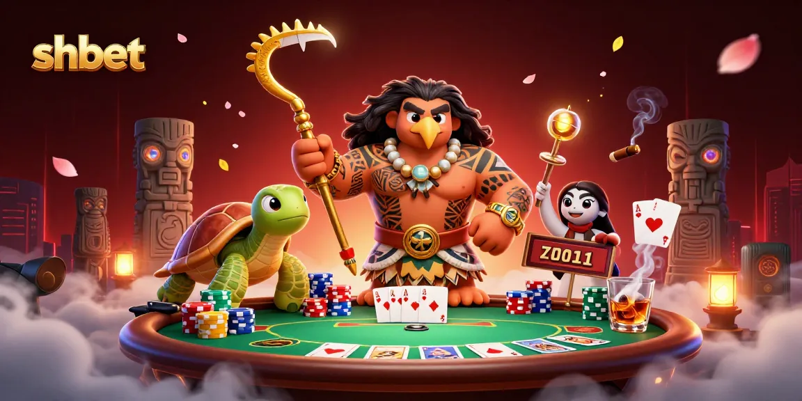 Experience high-stakes poker action with shbet featuring a vibrant 3D illustration of gaming excitement.