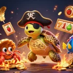 Engage with 11WIN through an exciting 3D casino adventure featuring a pirate turtle and treasure elements.