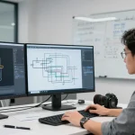 Piping Stress Analysis Canada demonstrated by engineers reviewing detailed designs and calculations in a collaborative office environment.