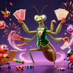 Experience excitement at 11WIN with a vibrant casino scene featuring dynamic characters.