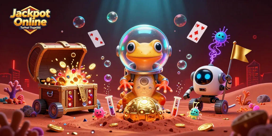 Experience Jackpot Online Taruhan Togel88 with exciting gaming elements amid dazzling colors.