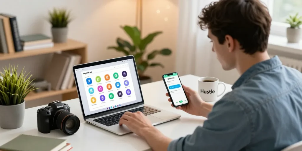 GEGESLOT yang membantu pengusaha muda dalam menciptakan akun Heylink.me di ruang digital yang modern.
