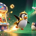 Experience the thrill of 11WIN with a dynamic casino scene featuring exploding jackpots.