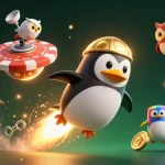 Engage with 88AA by taking a fun ride with a rocket-powered penguin in the exciting world of online casinos.